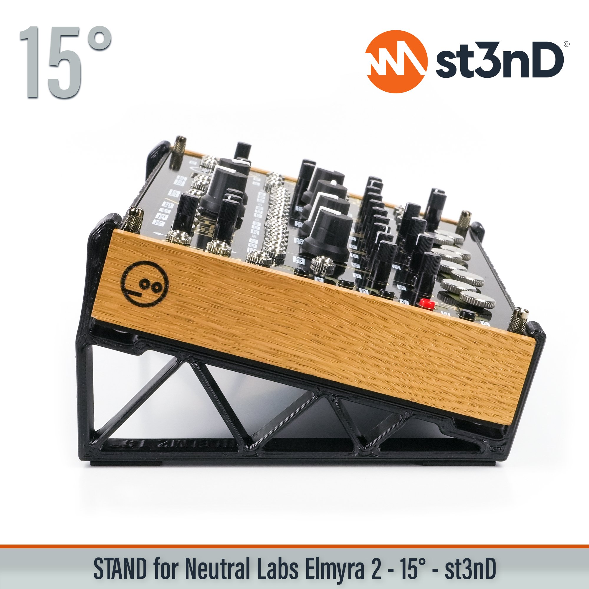 Neutral Labs Elmyra 2, drone synth, analog synth, diy eurorack, st3nd, desktop stand, elmyra stand