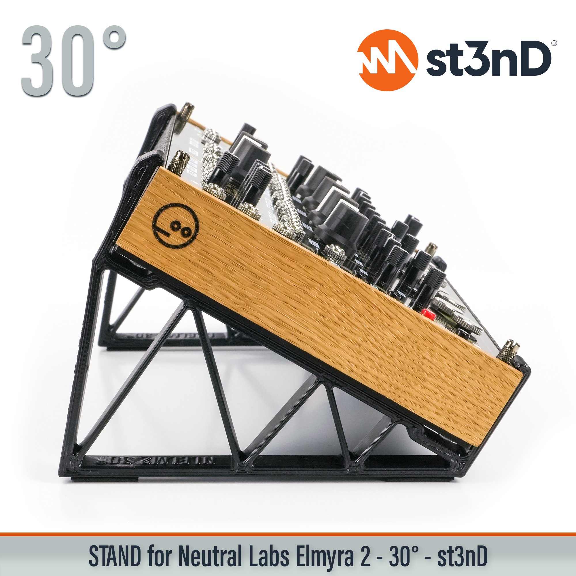 Neutral Labs Elmyra 2, drone synth, analog synth, diy eurorack, st3nd, desktop stand, elmyra stand