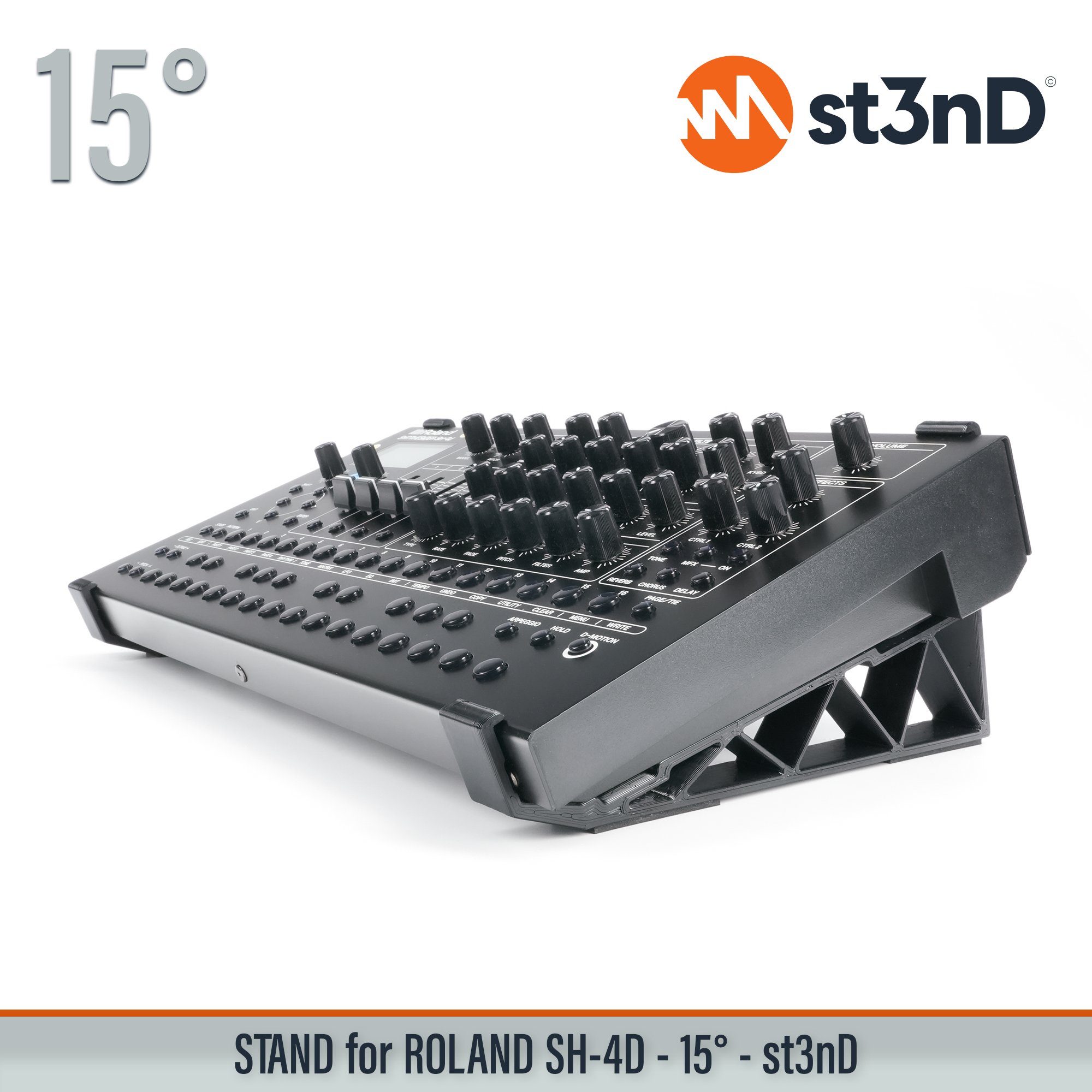 stand, st3nd, desktop stand, Roland SH-4d, SH4D, roland synth