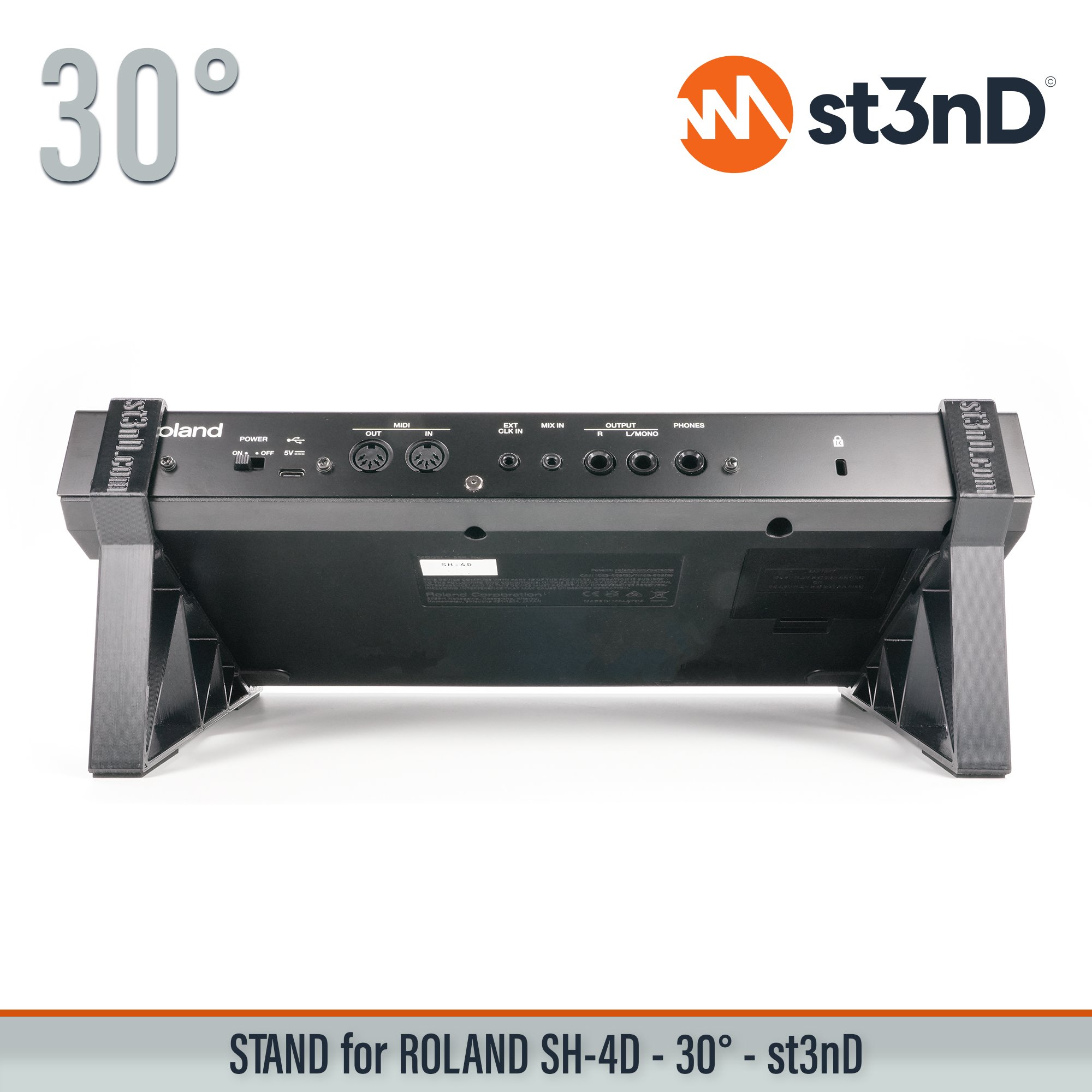 stand, st3nd, desktop stand, Roland SH-4d, SH4D, roland synth