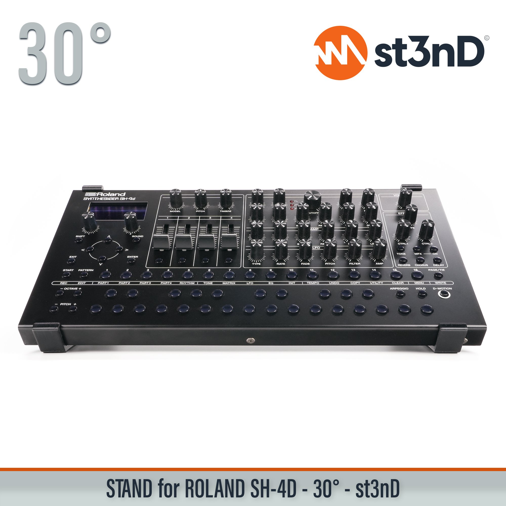 stand, st3nd, desktop stand, Roland SH-4d, SH4D, roland synth