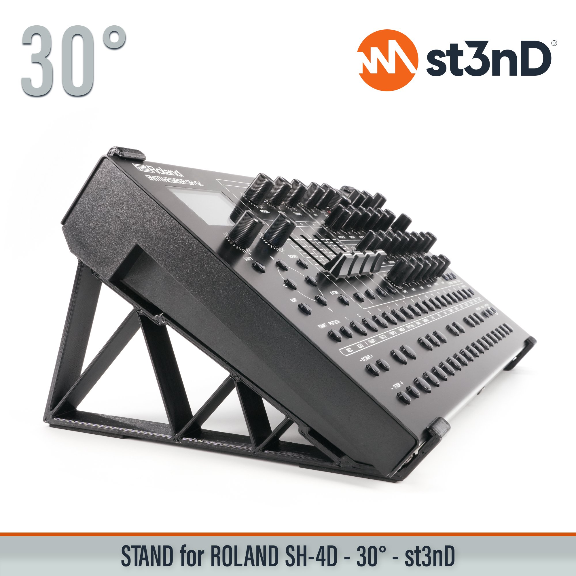 stand, st3nd, desktop stand, Roland SH-4d, SH4D, roland synth