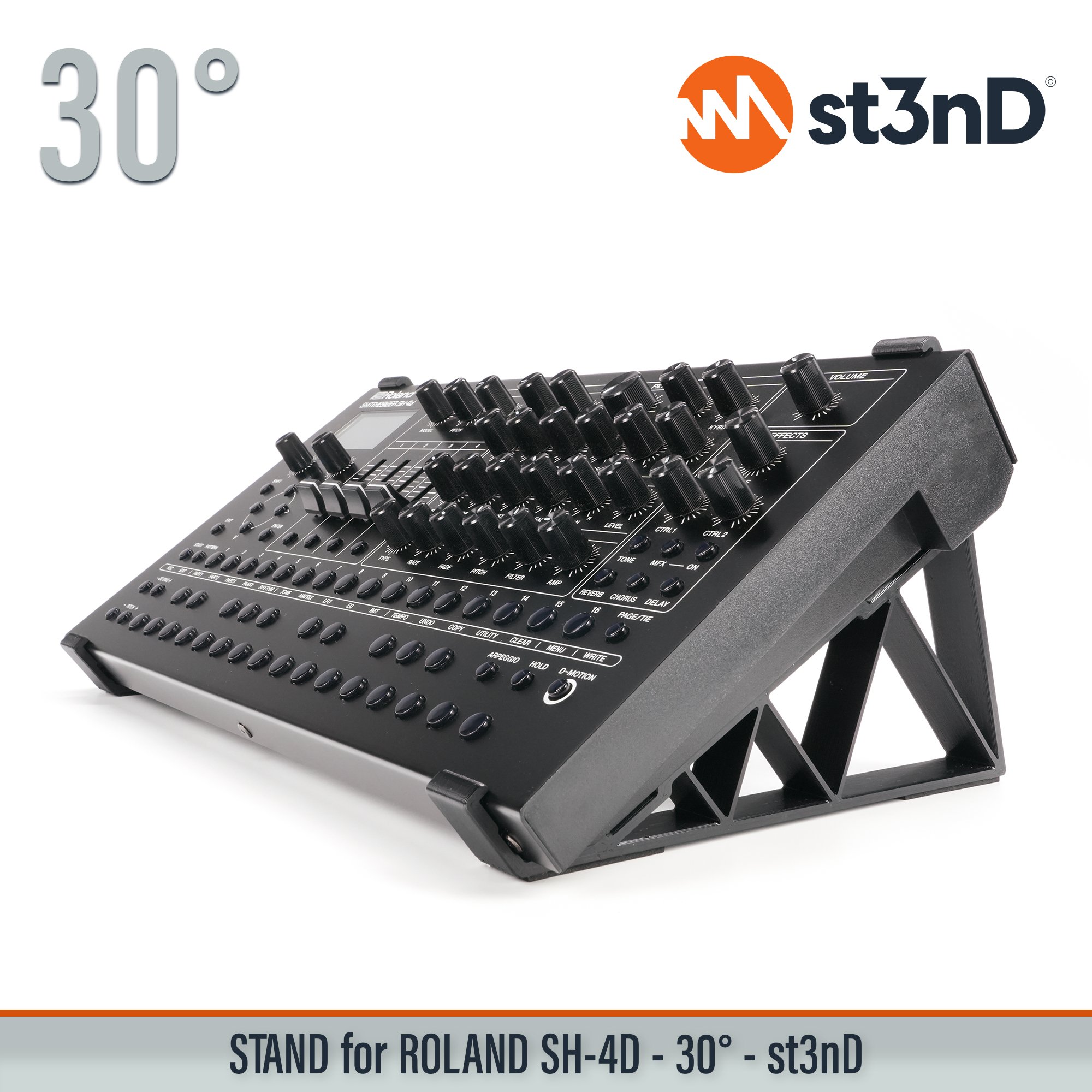 stand, st3nd, desktop stand, Roland SH-4d, SH4D, roland synth