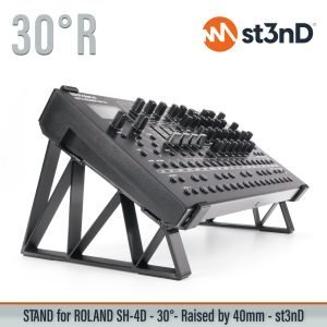 st3nD 3D printed stand for Roland SH-4D, 30 degree, raised by 40 mm (sequencer)