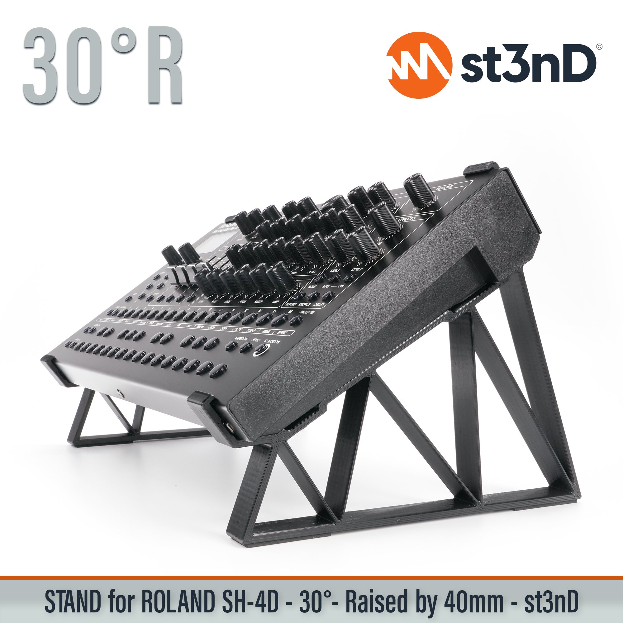stand, st3nd, desktop stand, Roland SH-4d, SH4D, roland synth