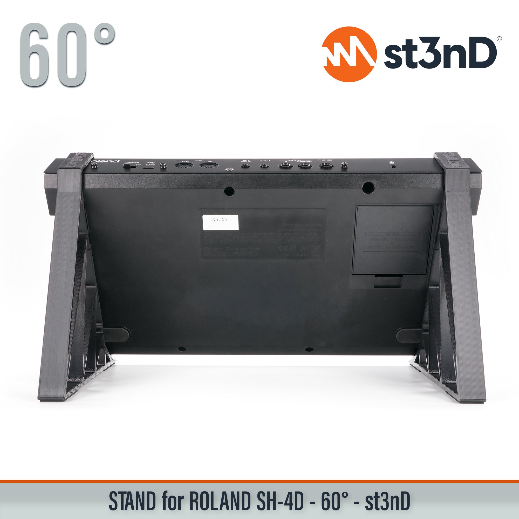 stand, st3nd, desktop stand, Roland SH-4d, SH4D, roland synth