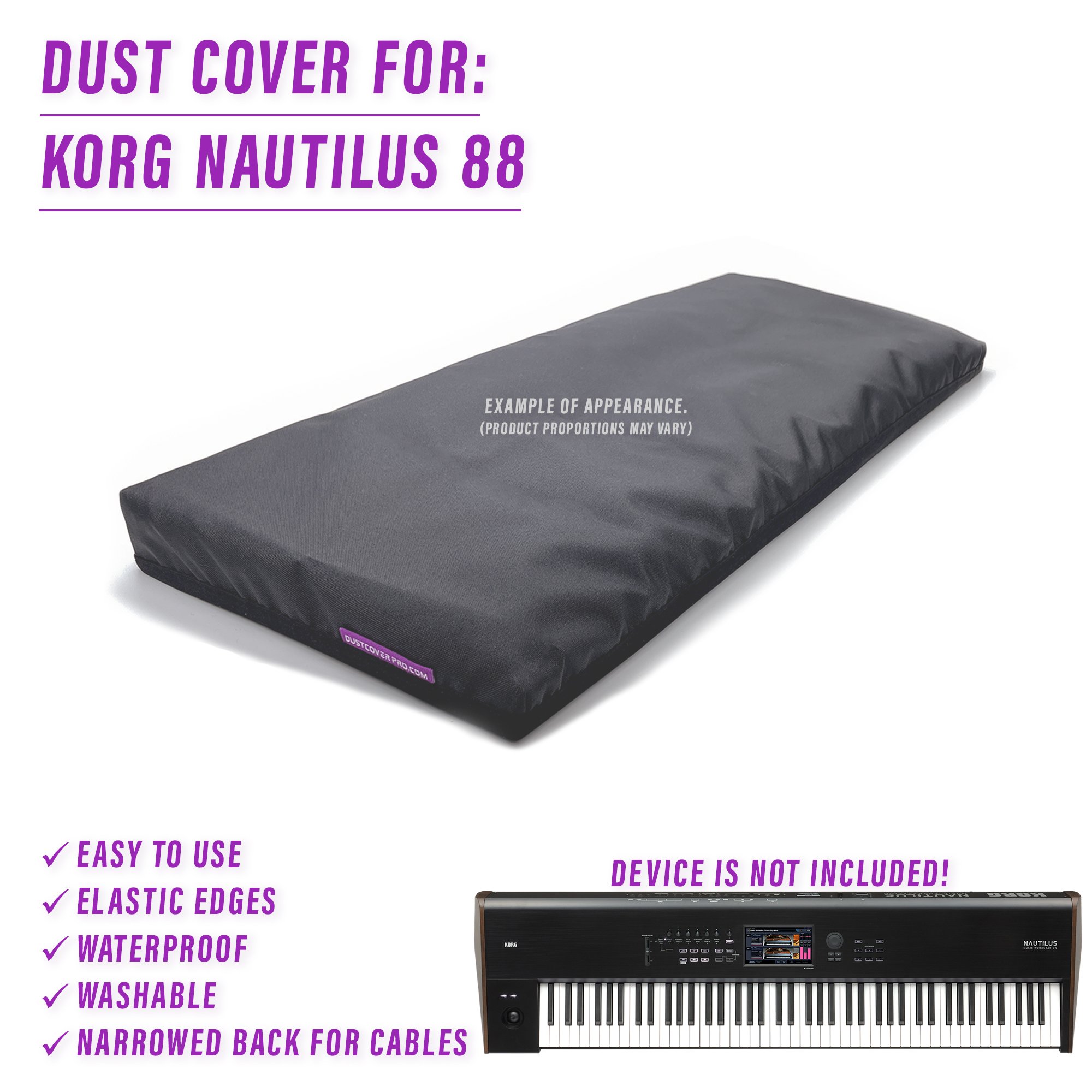DUST COVER for Korg Nautilus 88