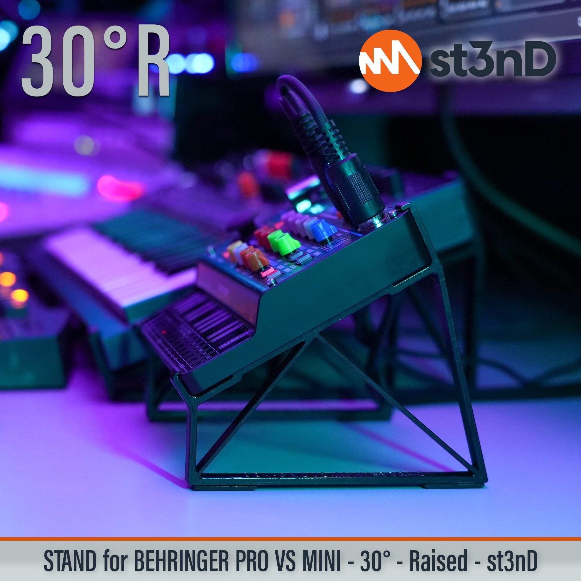desktop stand music production st3nD stand strong studio gear sturdy BEHRINGER PRO VS MINI desktop synth behringer synth small synth