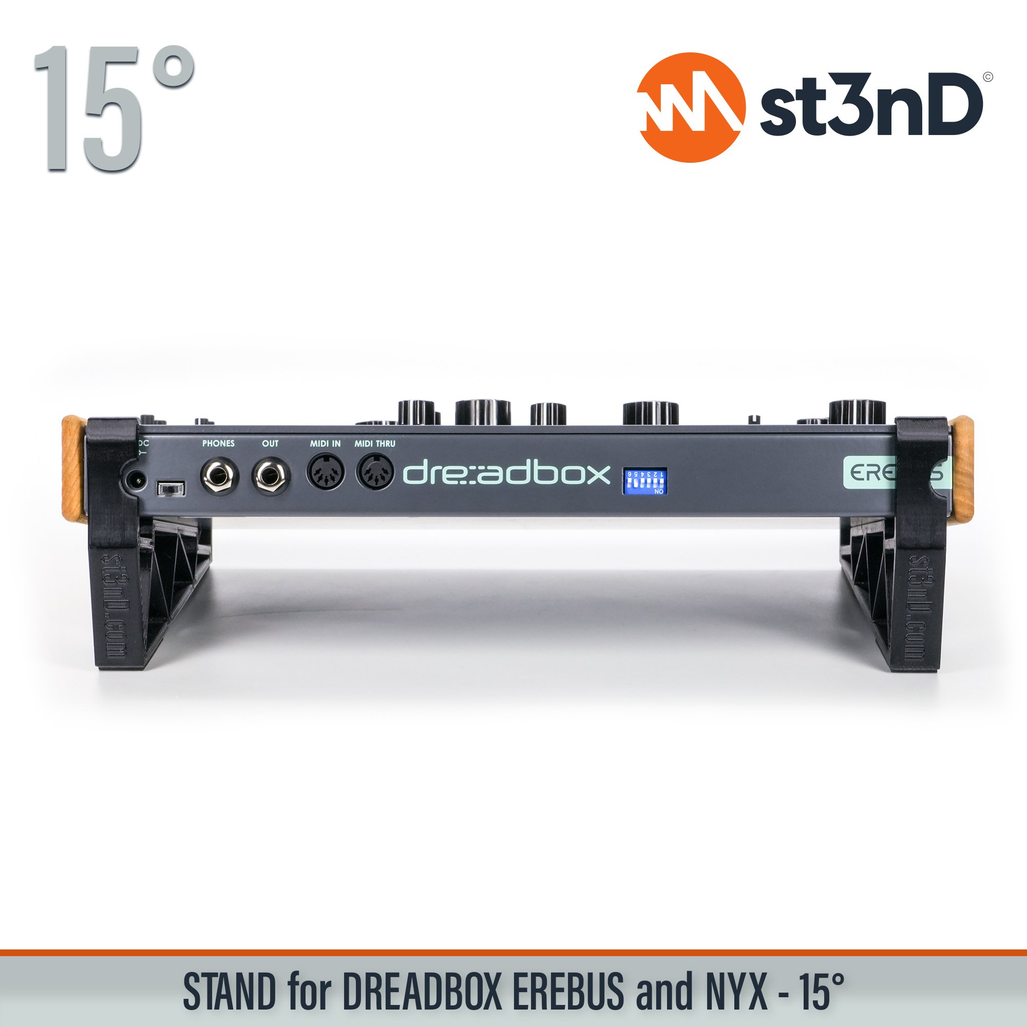 analog synth drone synth portable st3nD stable stand strong sturdy tilted semi-modular dreadbox erebus dreadbox nyx