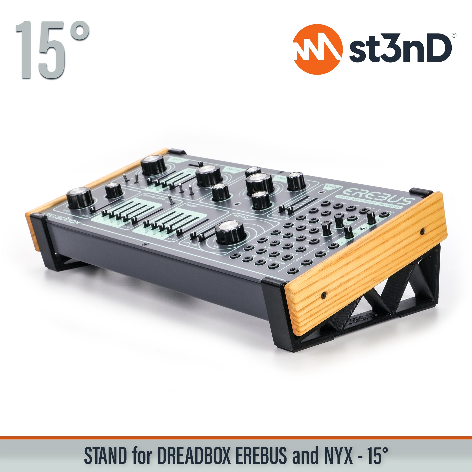 analog synth drone synth portable st3nD stable stand strong sturdy tilted semi-modular dreadbox erebus dreadbox nyx