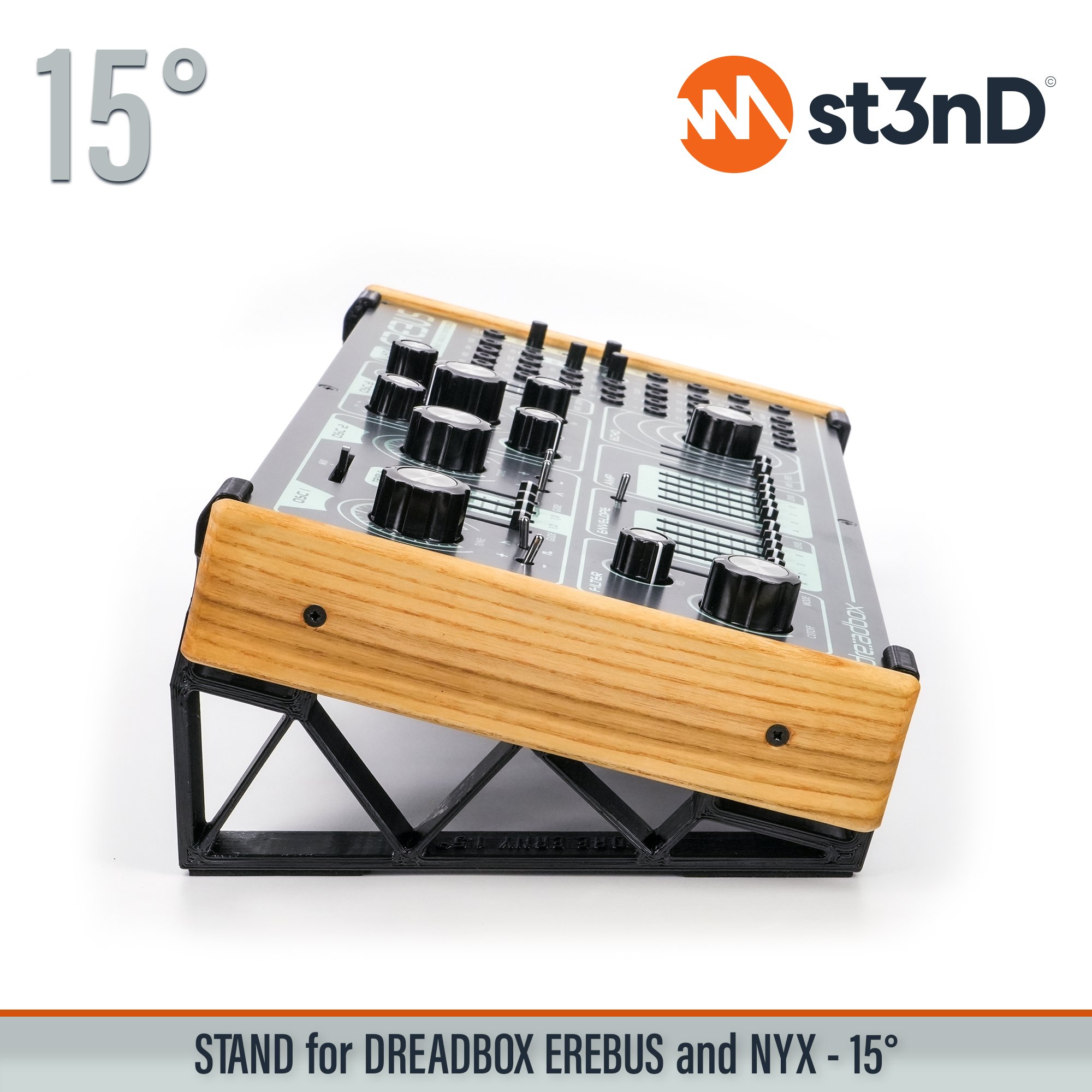 analog synth drone synth portable st3nD stable stand strong sturdy tilted semi-modular dreadbox erebus dreadbox nyx