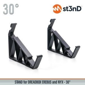 Close-up of the legs of the st3nD 3D printed stand for Dreadbox NYX V2 / Erebus V2, 30 degree