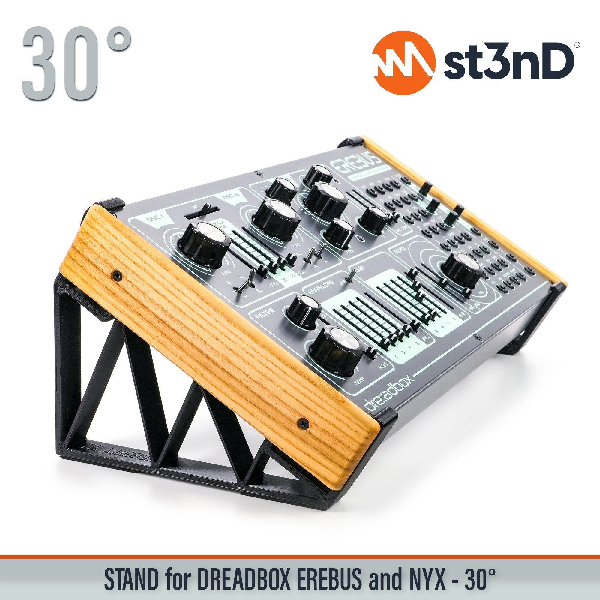analog synth dreadbox dreadbox nyx drone synth erebus portable semi modular st3nD stable stand strong sturdy tilted
