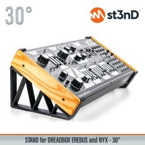 st3nD 3D printed stand for Dreadbox NYX V2 / Erebus V2, 30 degree (drone synth)
