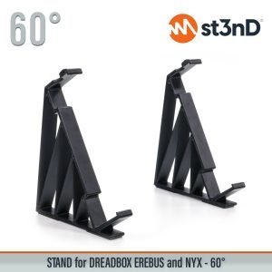 Close-up of the legs of the st3nD 3D printed stand for Dreadbox NYX V2 / Erebus V2, 60 degree