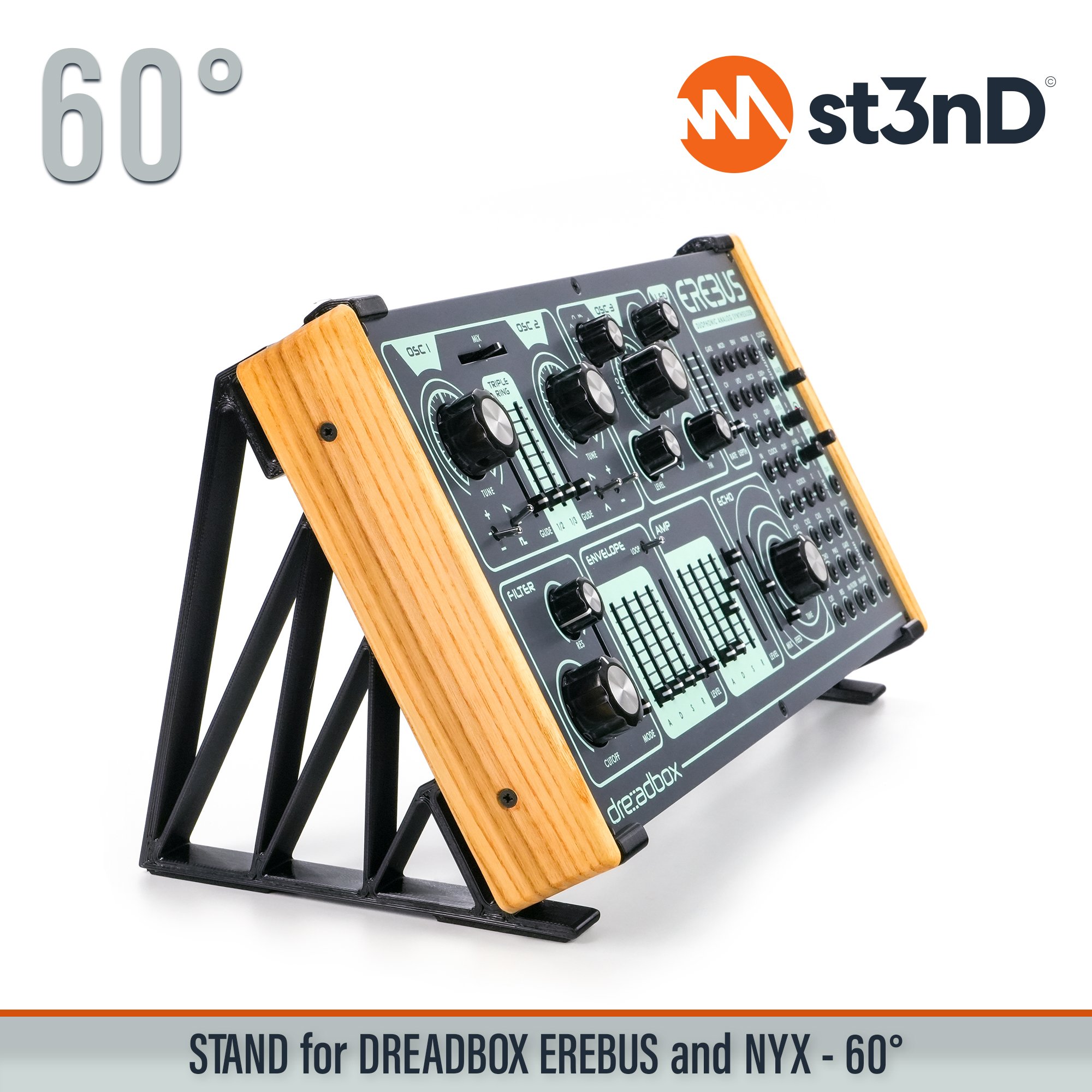 analog synth dreadbox dreadbox nyx drone synth erebus portable semi modular st3nD stable stand strong sturdy tilted