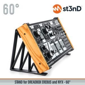 st3nD 3D printed stand for Dreadbox NYX V2 / Erebus V2, 60 degree (drone synth)