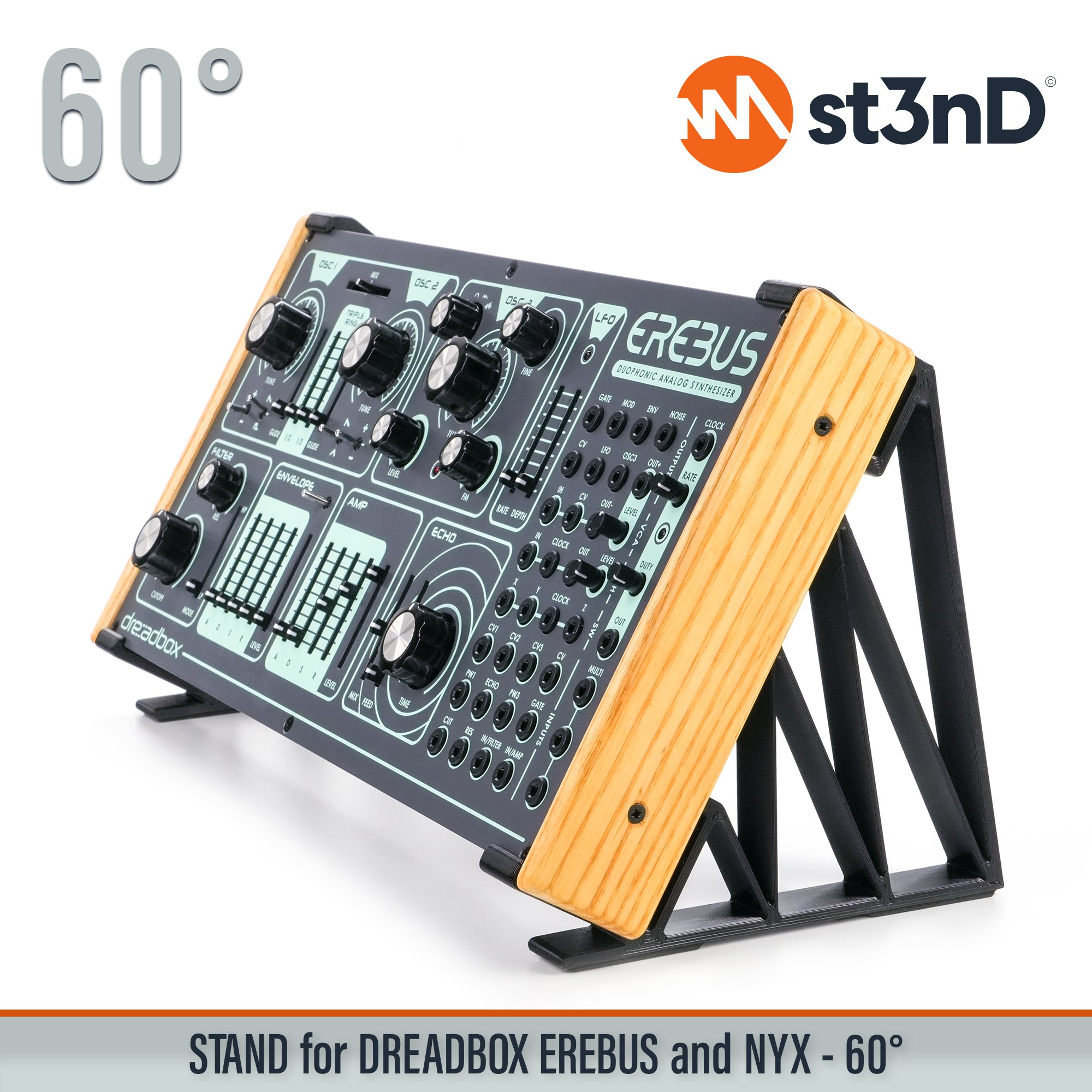 analog synth dreadbox dreadbox nyx drone synth erebus portable semi modular st3nD stable stand strong sturdy tilted