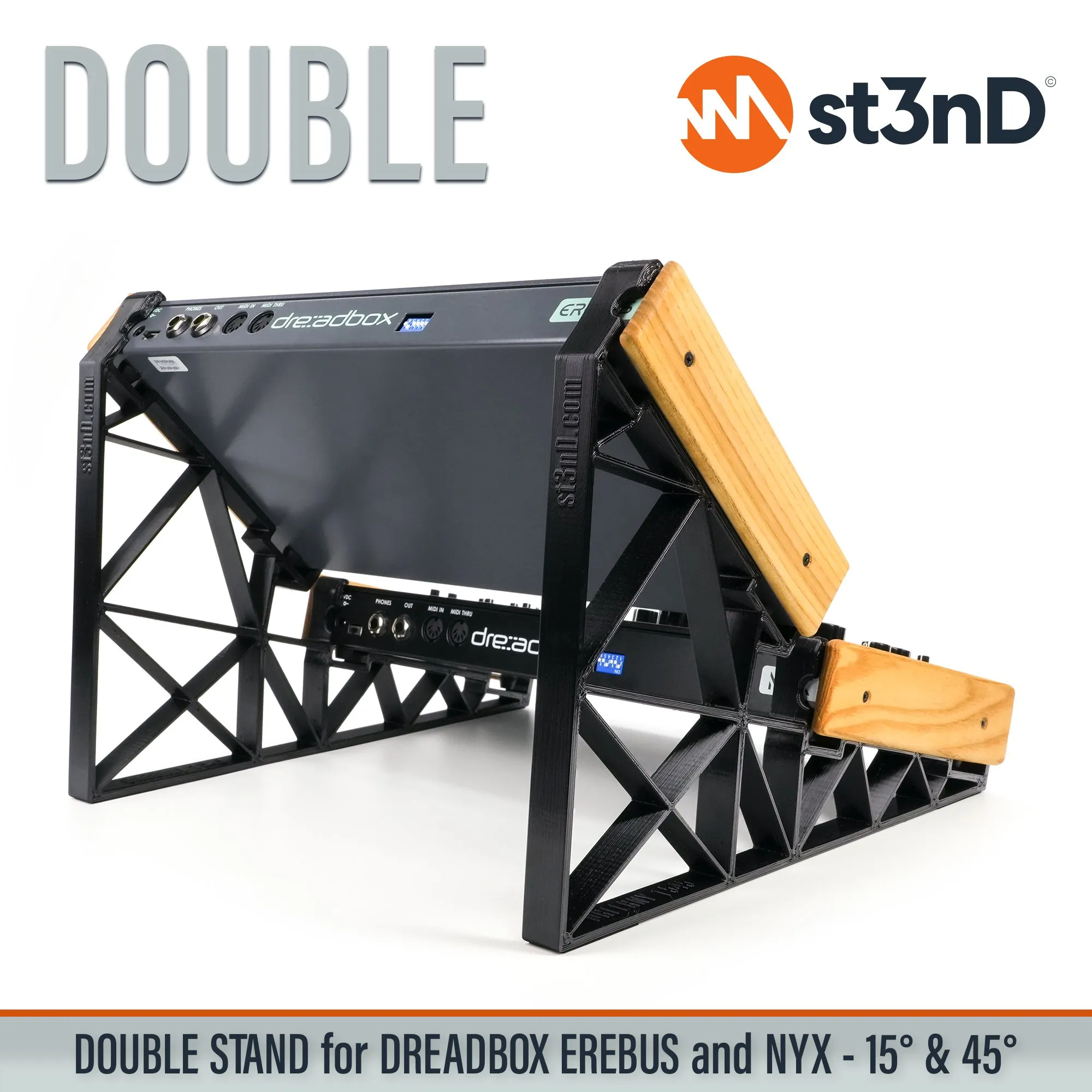 analog synth dreadbox dreadbox nyx drone synth erebus portable semi modular st3nD stable stand strong sturdy tilted