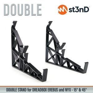 Close-up of the legs of the st3nD double 3D printed stand for Dreadbox NYX V2 / Erebus V2 (15 degree and 45 degree)