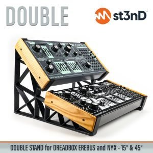 st3nD double 3D printed stand for Dreadbox NYX V2 / Erebus V2 (15 degree and 45 degree) (drone synth)