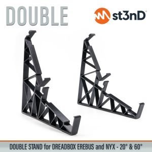 Close-up of the legs of the st3nD double 3D printed stand for Dreadbox NYX V2 / Erebus V2 (20 degree and 60 degree)