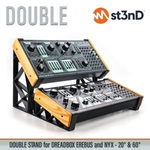 st3nD double 3D printed stand for Dreadbox NYX V2 / Erebus V2 (20 degree and 60 degree) (drone synth)