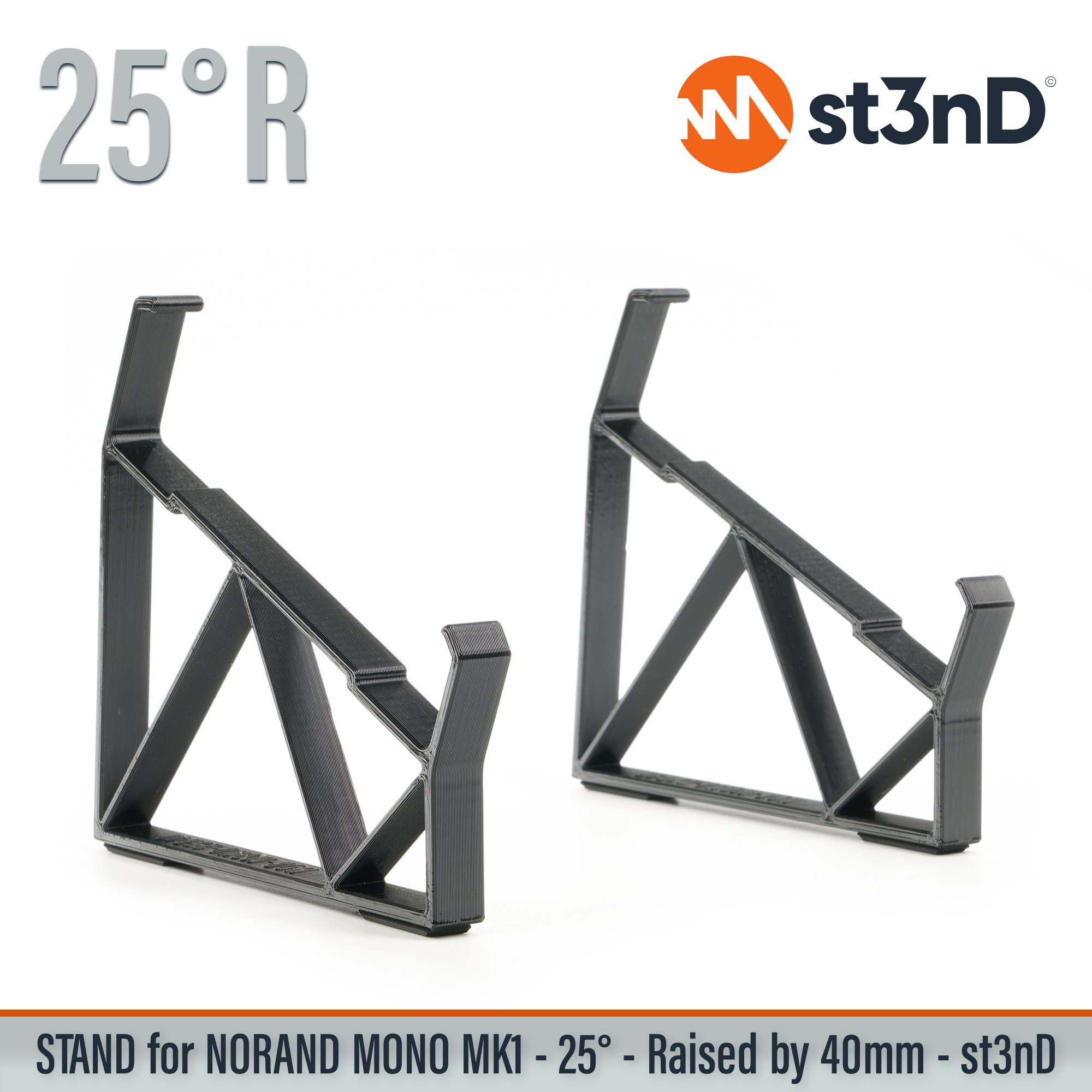 analog synth desktop stand desktop synth music production NORAND Mono Mk1 st3nD stand strong studio gear sturdy