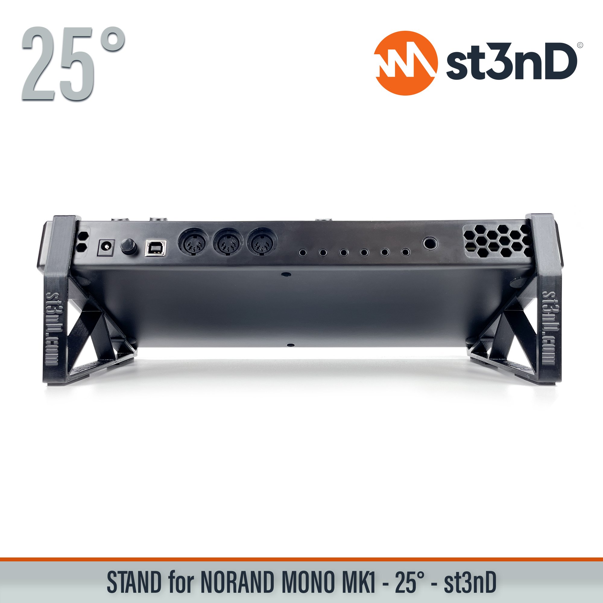desktop stand desktop synth music production st3nD stand strong studio gear sturdy NORAND Mono Mk1 analog synth