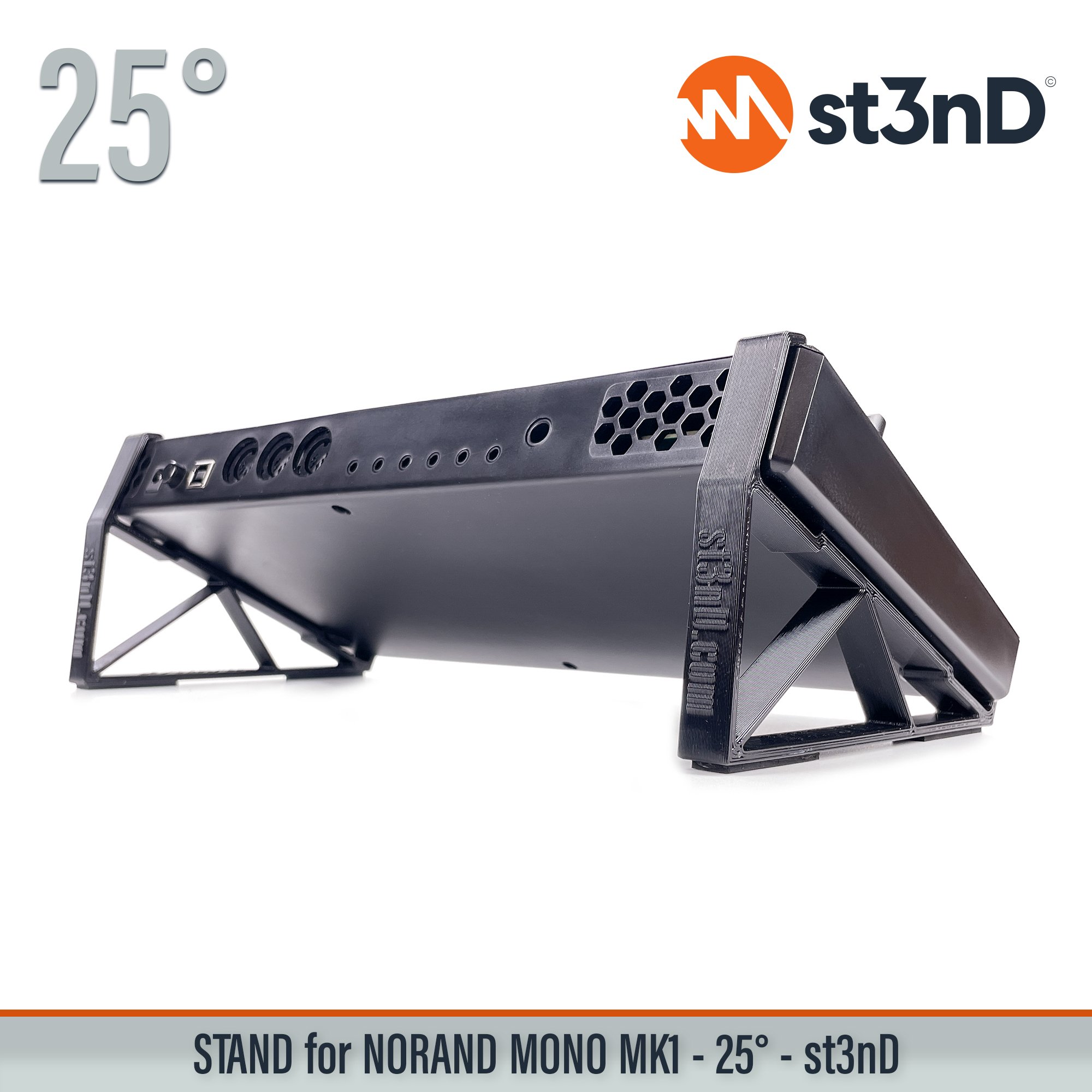 desktop stand desktop synth music production st3nD stand strong studio gear sturdy NORAND Mono Mk1 analog synth