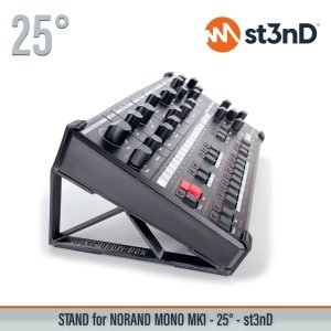 st3nD 3D printed stand for Norand Mono Mk1, 25 degree (studio gear)