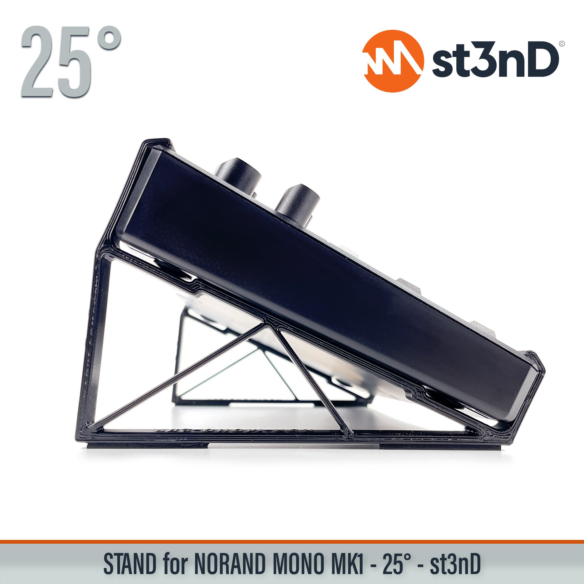 desktop stand desktop synth music production st3nD stand strong studio gear sturdy NORAND Mono Mk1 analog synth