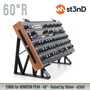 st3nD 3D printed stand for Novation Peak, 60 degree, raised by 50 mm (desktop synth)
