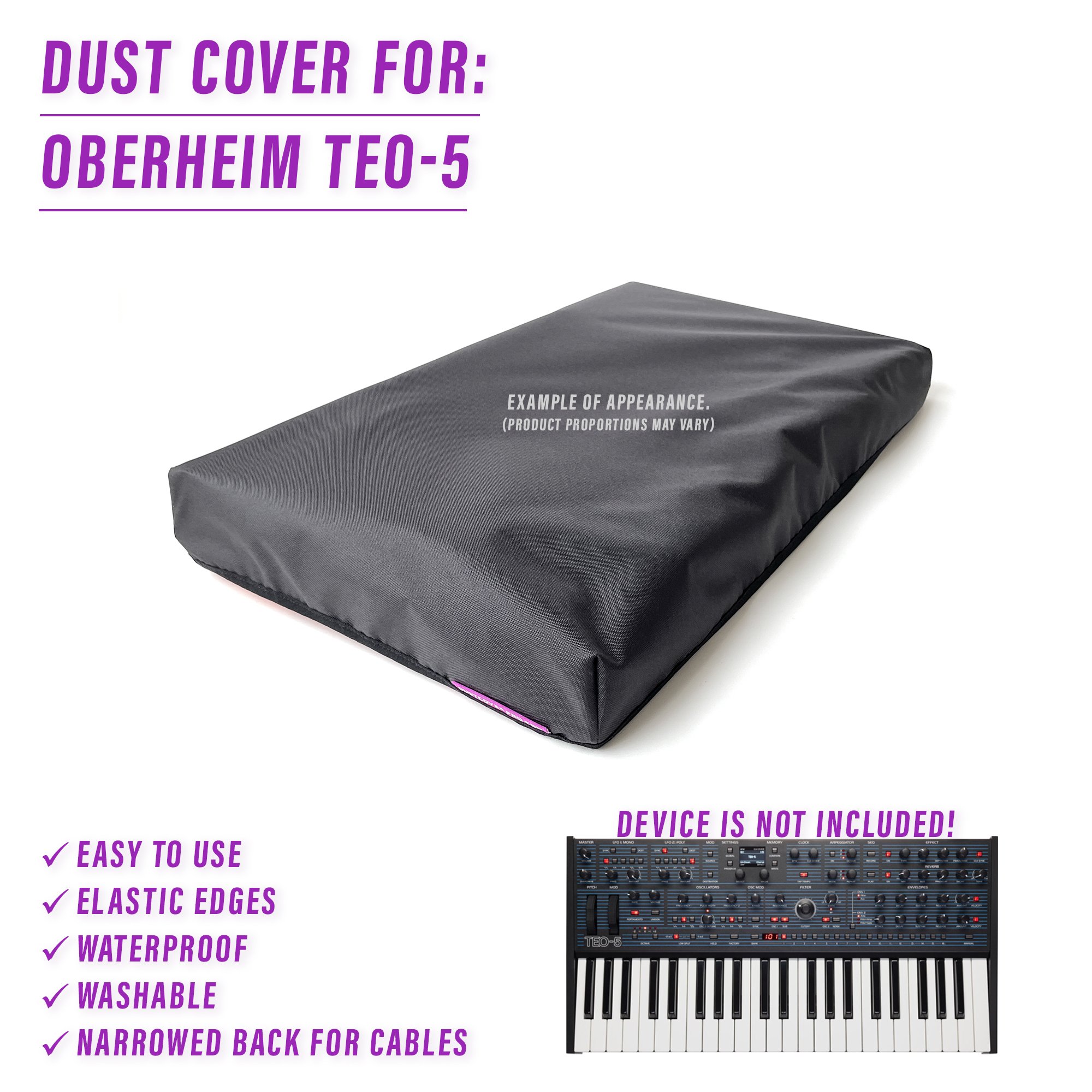 dust cover dustcover dustcoverpro elastic synth protection water resistant waterproof Oberheim Teo-5