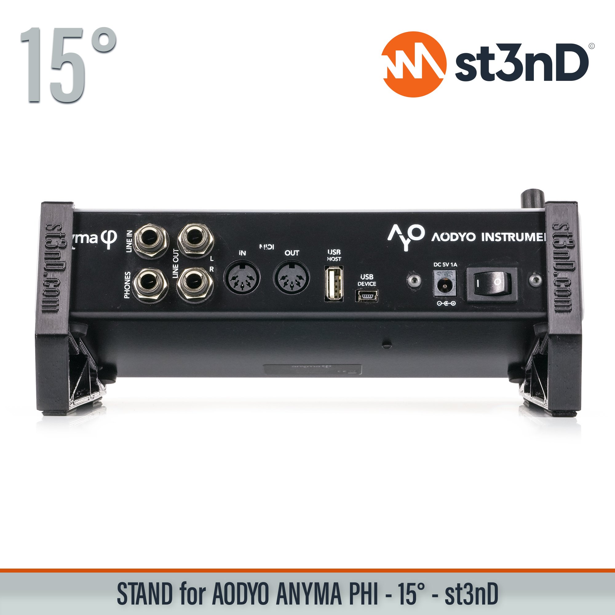 portable semi modular st3nD stable stand strong sturdy tilted STAND for AODYO ANYMA PHI Physical modelling synthesis AODYO INSTRUMENTS