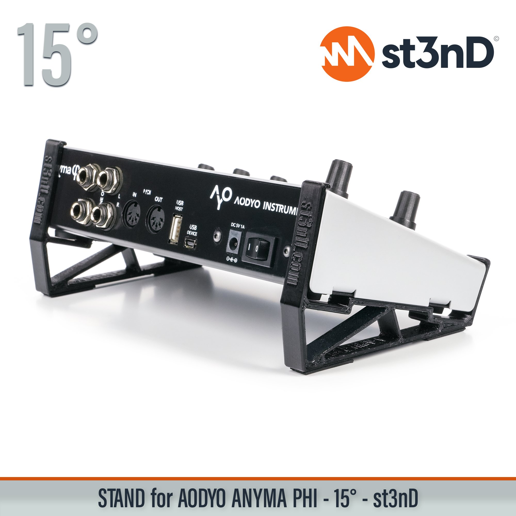 portable semi modular st3nD stable stand strong sturdy tilted STAND for AODYO ANYMA PHI Physical modelling synthesis AODYO INSTRUMENTS