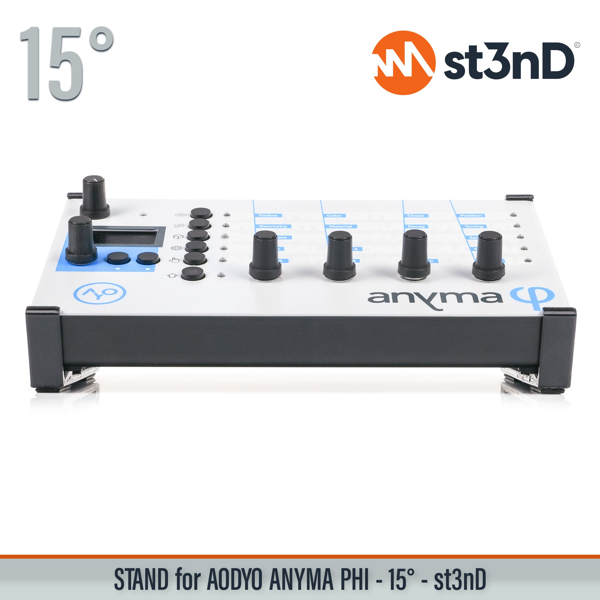 portable semi modular st3nD stable stand strong sturdy tilted STAND for AODYO ANYMA PHI Physical modelling synthesis AODYO INSTRUMENTS