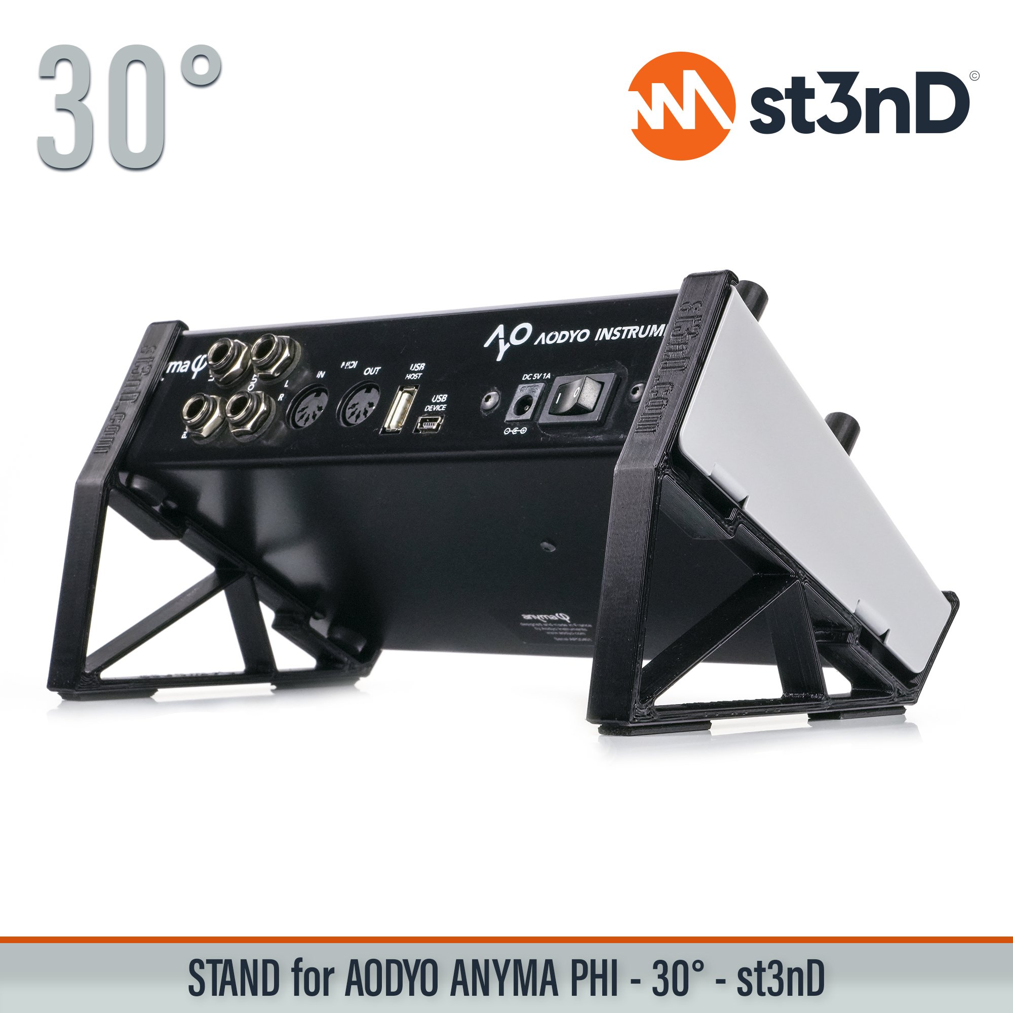 AODYO INSTRUMENTS Physical modelling synthesis portable semi modular st3nD stable stand STAND for AODYO ANYMA PHI strong sturdy tilted