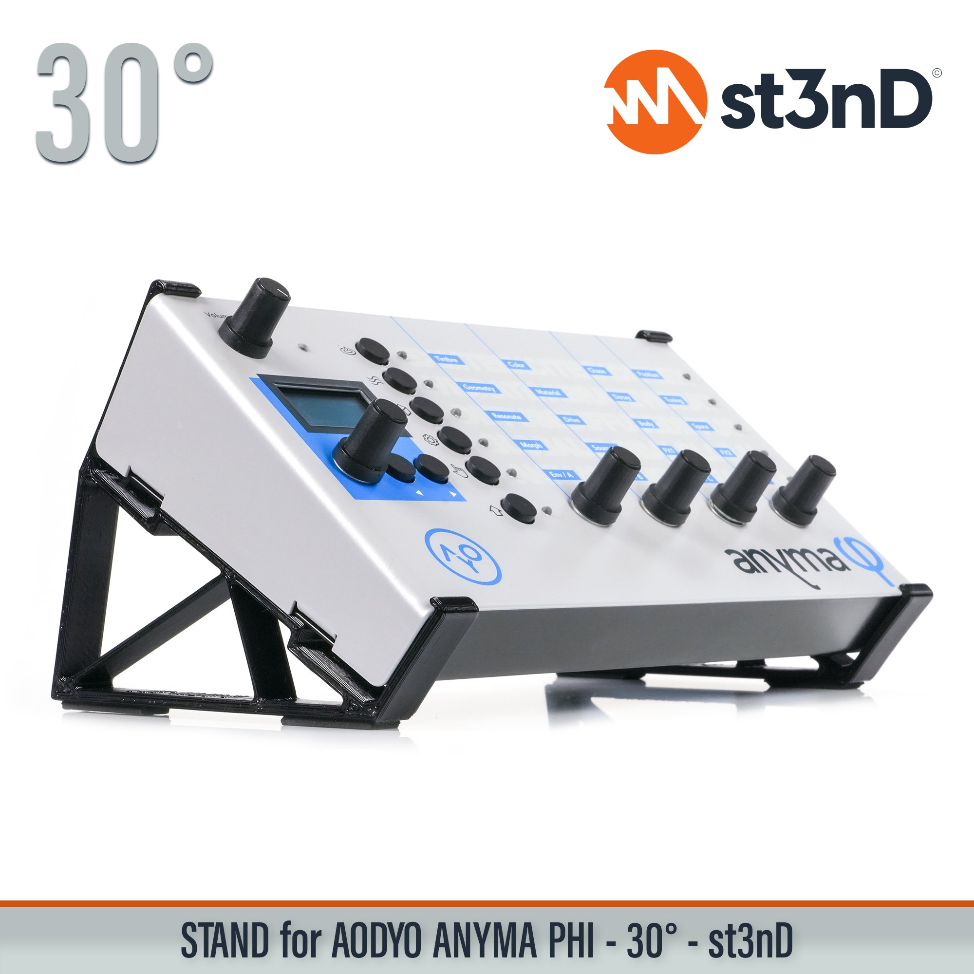 AODYO INSTRUMENTS Physical modelling synthesis portable semi modular st3nD stable stand STAND for AODYO ANYMA PHI strong sturdy tilted