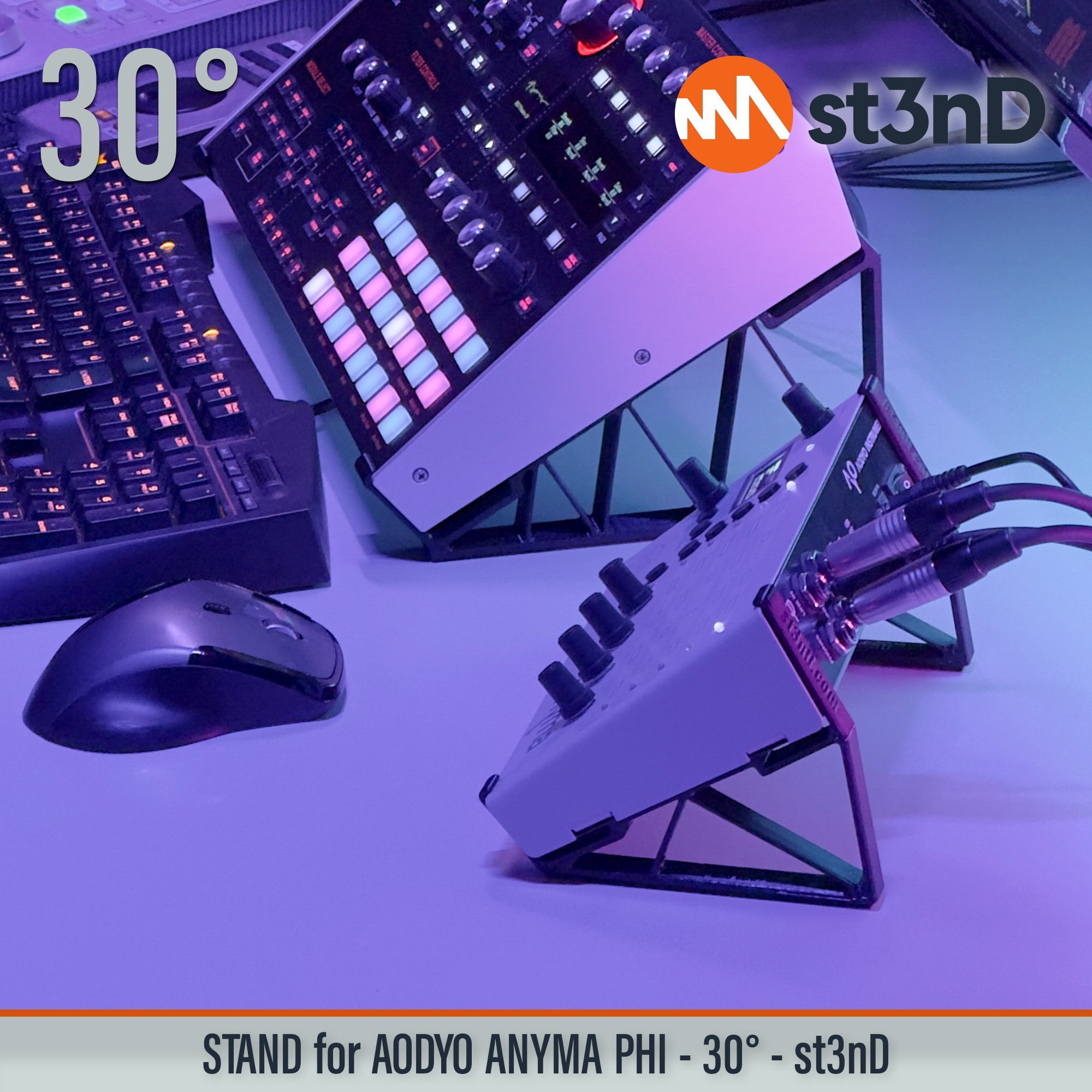 AODYO INSTRUMENTS Physical modelling synthesis portable semi modular st3nD stable stand STAND for AODYO ANYMA PHI strong sturdy tilted