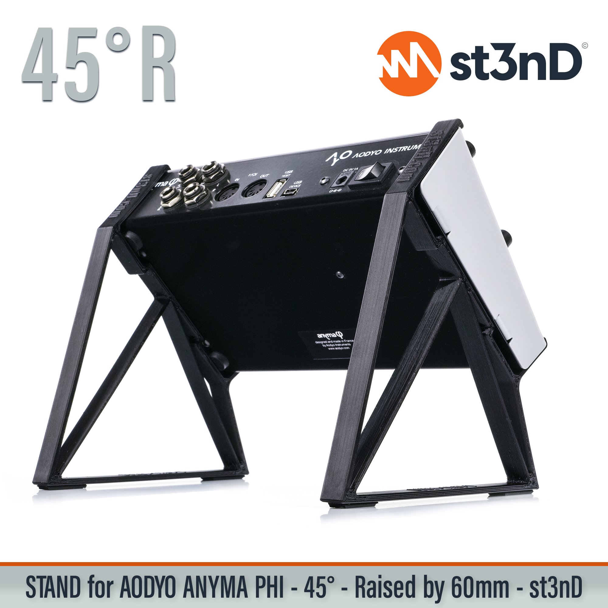 AODYO INSTRUMENTS Physical modelling synthesis portable semi modular st3nD stable stand STAND for AODYO ANYMA PHI strong sturdy tilted