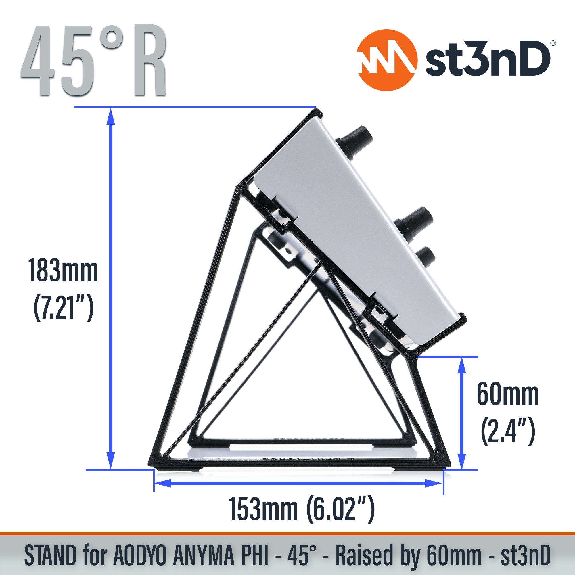 AODYO INSTRUMENTS Physical modelling synthesis portable semi modular st3nD stable stand STAND for AODYO ANYMA PHI strong sturdy tilted