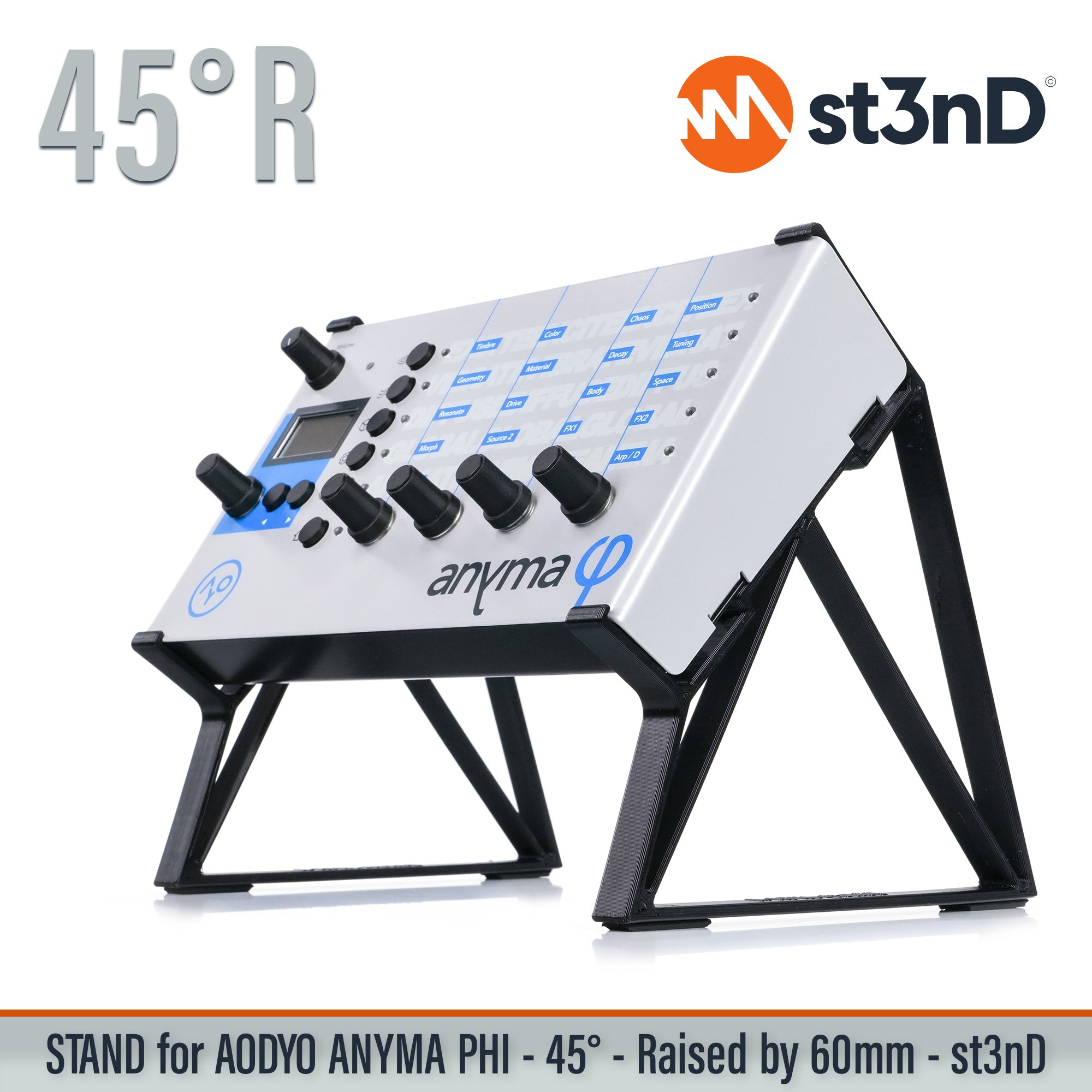 AODYO INSTRUMENTS Physical modelling synthesis portable semi modular st3nD stable stand STAND for AODYO ANYMA PHI strong sturdy tilted