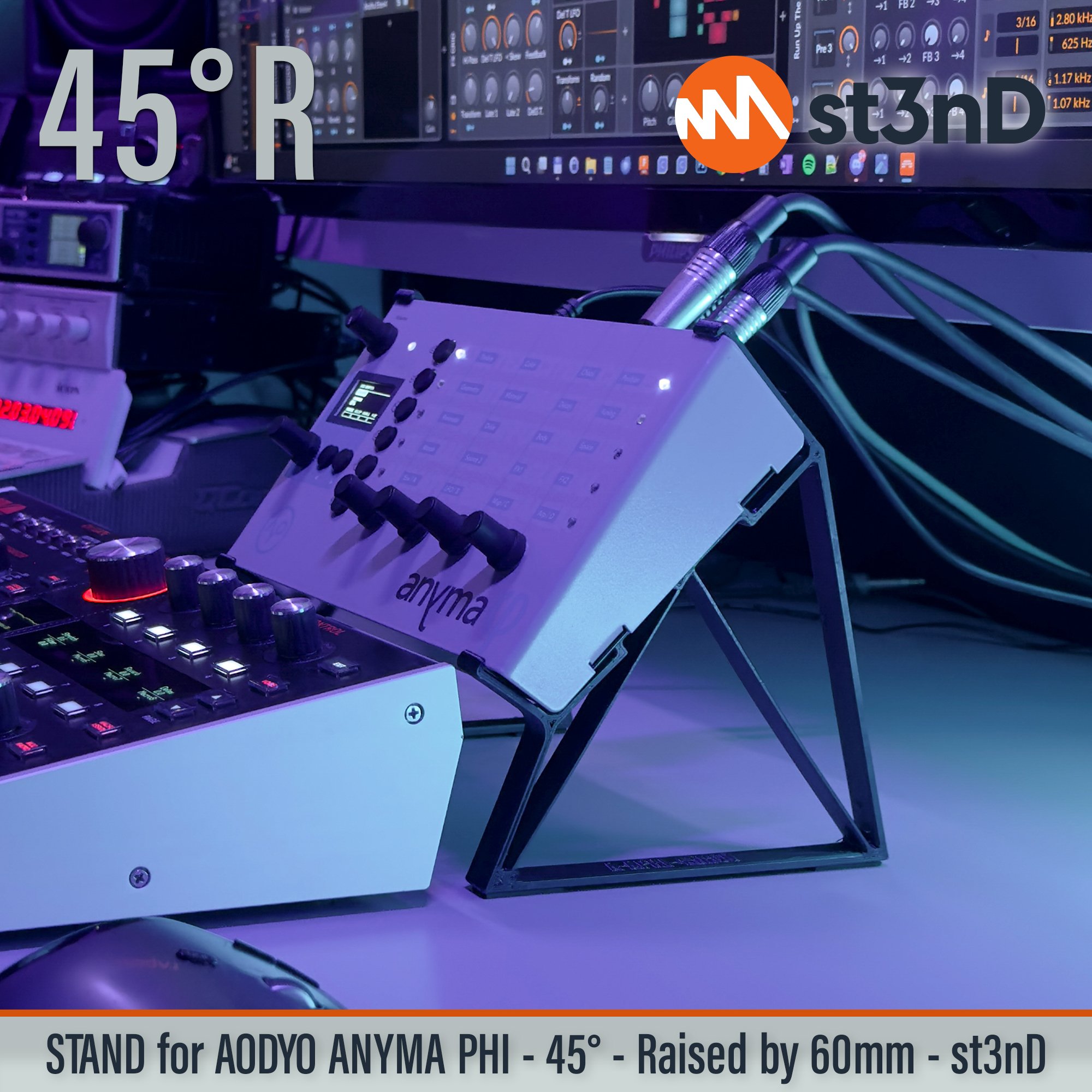 AODYO INSTRUMENTS Physical modelling synthesis portable semi modular st3nD stable stand STAND for AODYO ANYMA PHI strong sturdy tilted