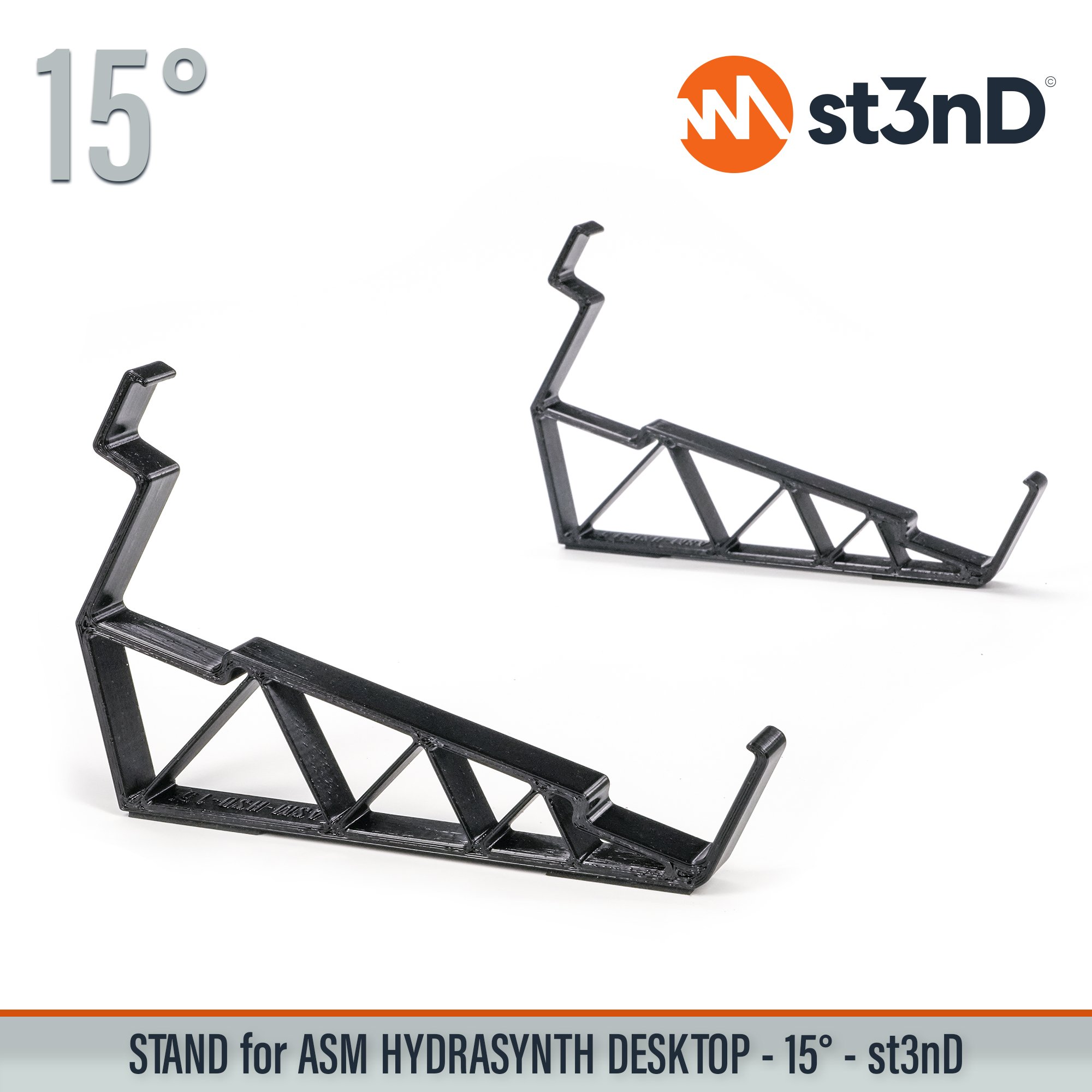 portable semi modular st3nD stable stand strong sturdy tilted ASM HYDRASYNTH DESKTOP digital synth