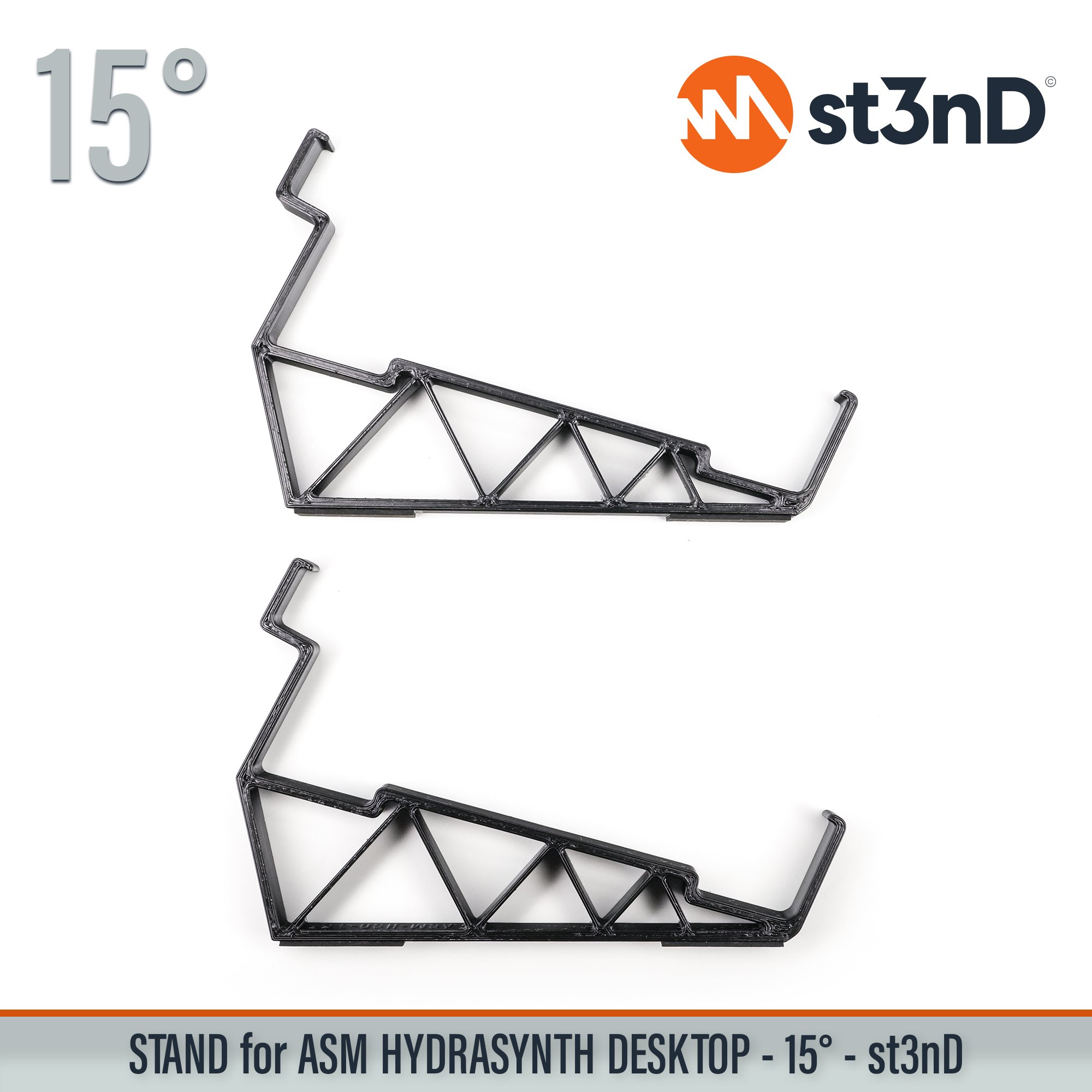 portable semi modular st3nD stable stand strong sturdy tilted ASM HYDRASYNTH DESKTOP digital synth