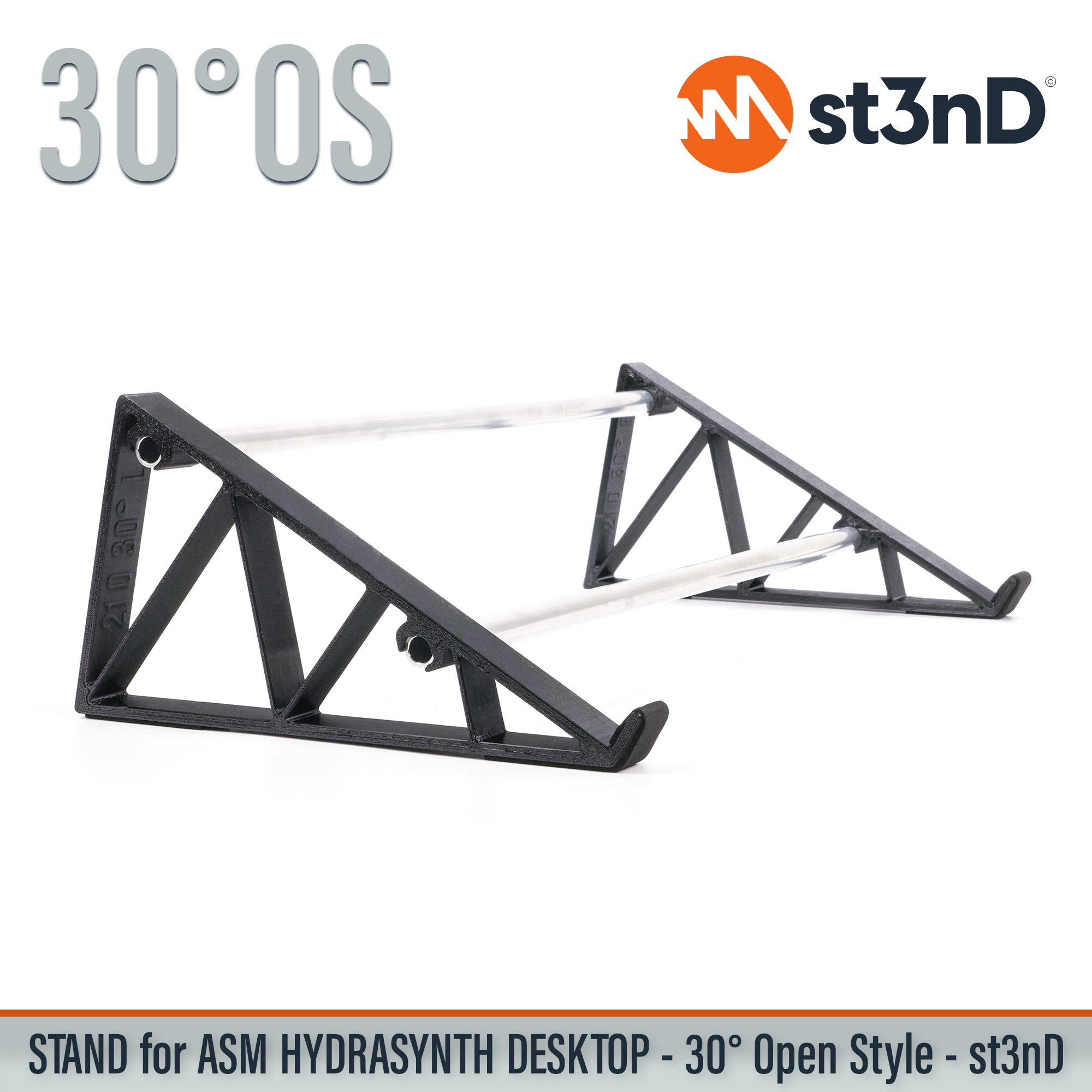 ASM HYDRASYNTH DESKTOP digital synth portable semi modular st3nD stable stand strong sturdy tilted