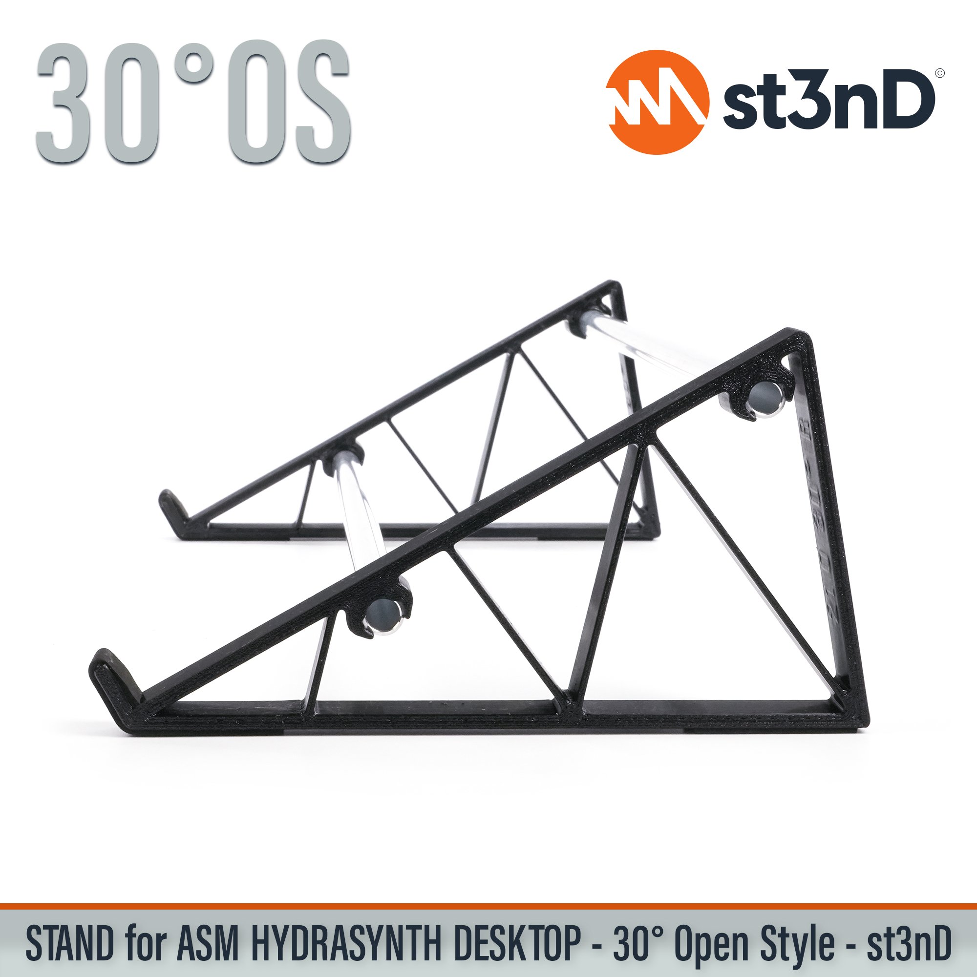 ASM HYDRASYNTH DESKTOP digital synth portable semi modular st3nD stable stand strong sturdy tilted