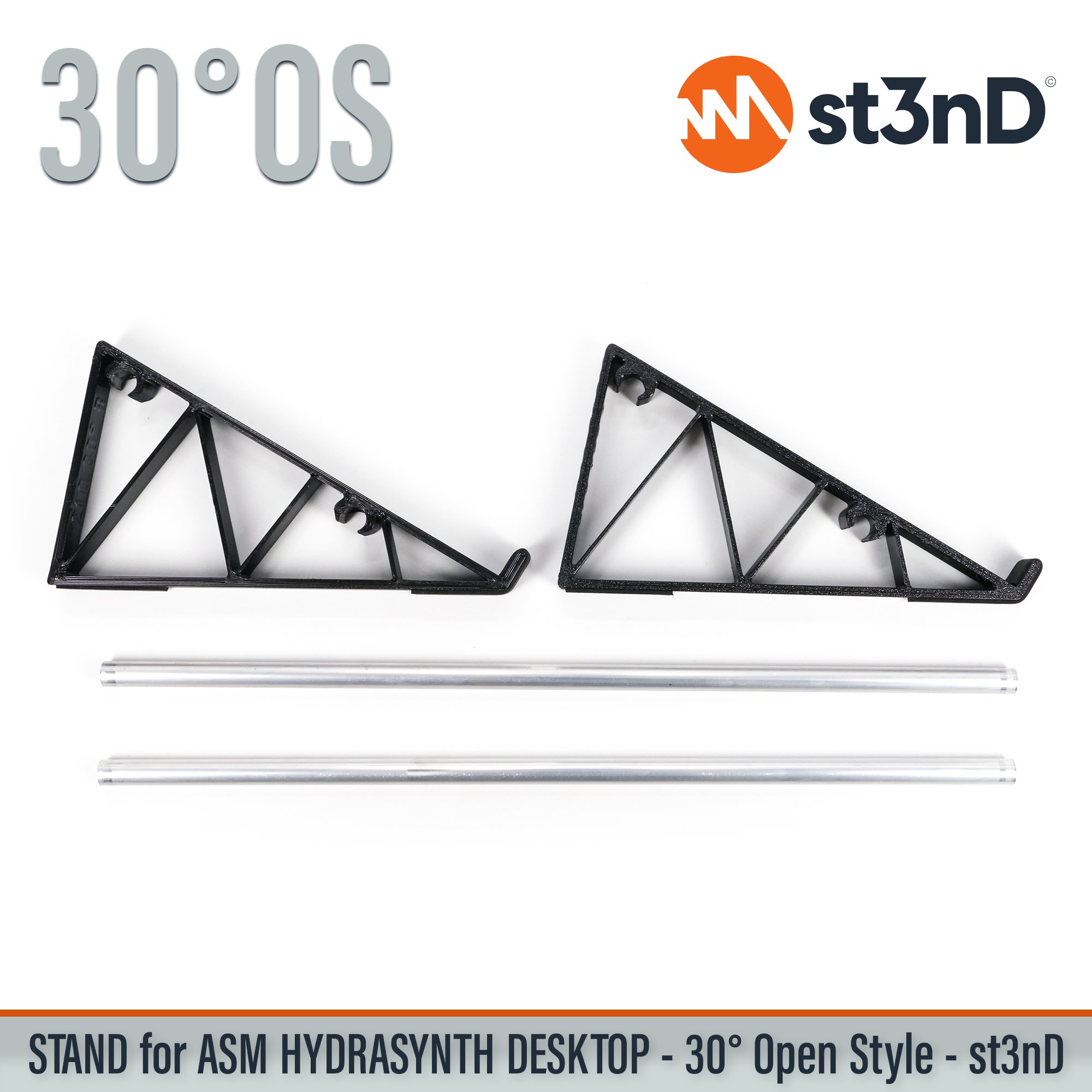 ASM HYDRASYNTH DESKTOP digital synth portable semi modular st3nD stable stand strong sturdy tilted