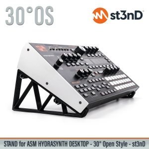st3nD 3D printed stand for ASM Hydrasynth Desktop, 30 degree, open style (semi modular)